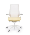 Krzesło obrotowe Accis Pro żółte wysyłka 24h, (1) - Ergonomiczne fotele i krzesła obrotowe  - Wysyłka 24H