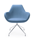 Ergonomiczny fotel konferencyjny niebieski