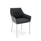 Krzesło CHIC czarne, (2) - Ergonomiczne fotele i krzesła obrotowe  - Wysyłka 24H